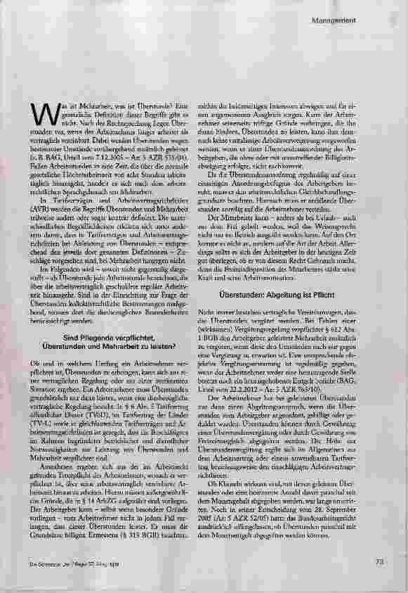 Vorschauseite 2: Mehrarbeit und Überstunden: Was ist rechtens?
