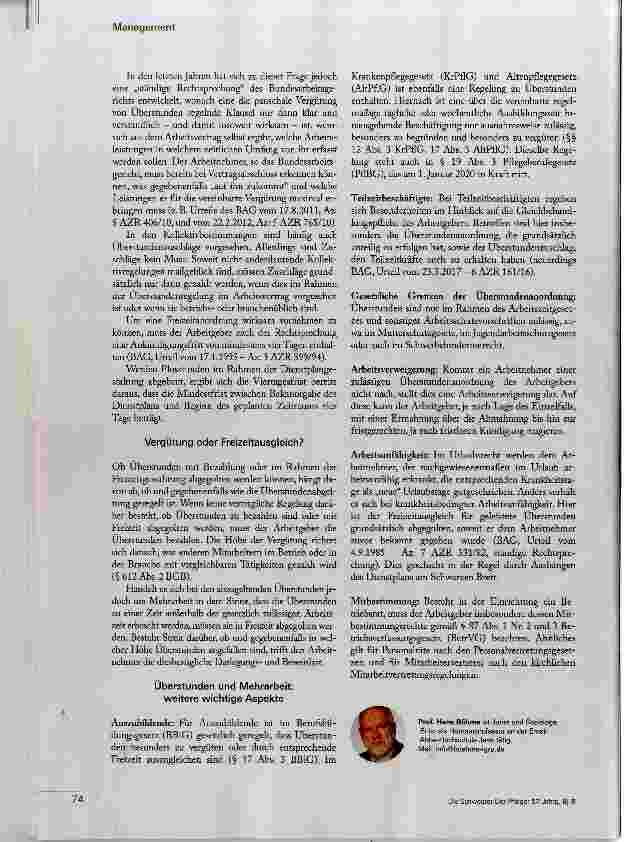 Vorschauseite 3: Mehrarbeit und Überstunden: Was ist rechtens?