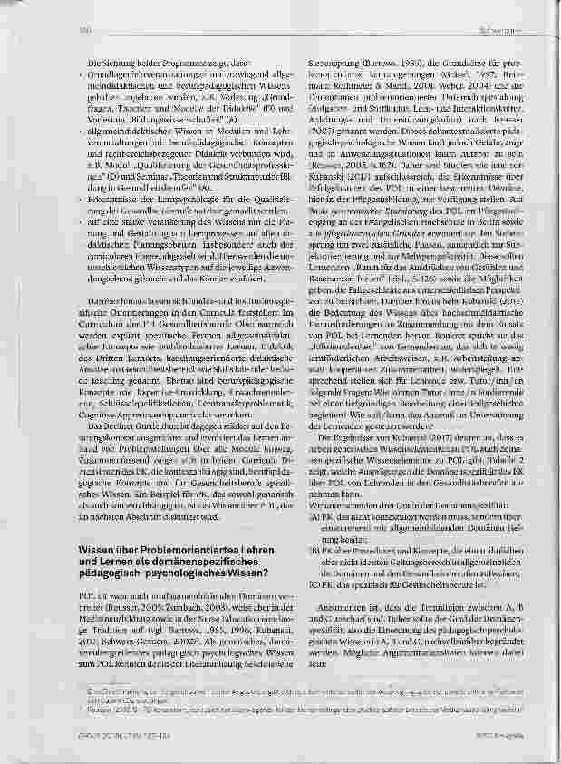Vorschauseite 4: Überlegungen zum pädagogisch-psychologischen Wissen von Lehrenden in der Domäne der Gesundheitsberufe