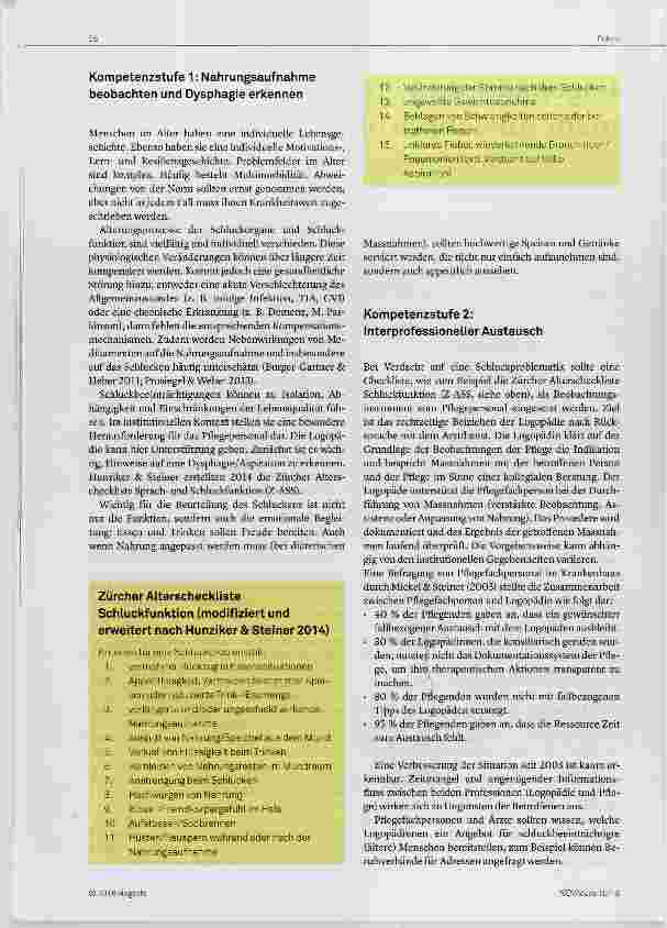 Vorschauseite 2: Logopädie und Pflege mehr Austausch bitte!