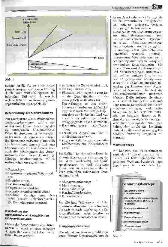 Vorschauseite 2: Sanierungsprozesse im Krankenhaus Maßnahmen zur Krisenbewältigung