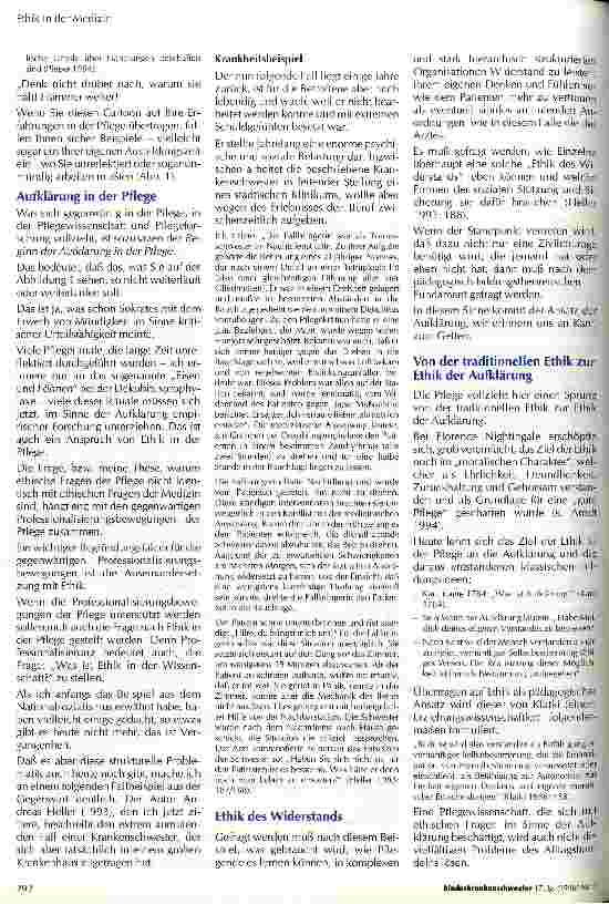 Vorschauseite 2: Braucht die Pflege eine spezifische Ethik?