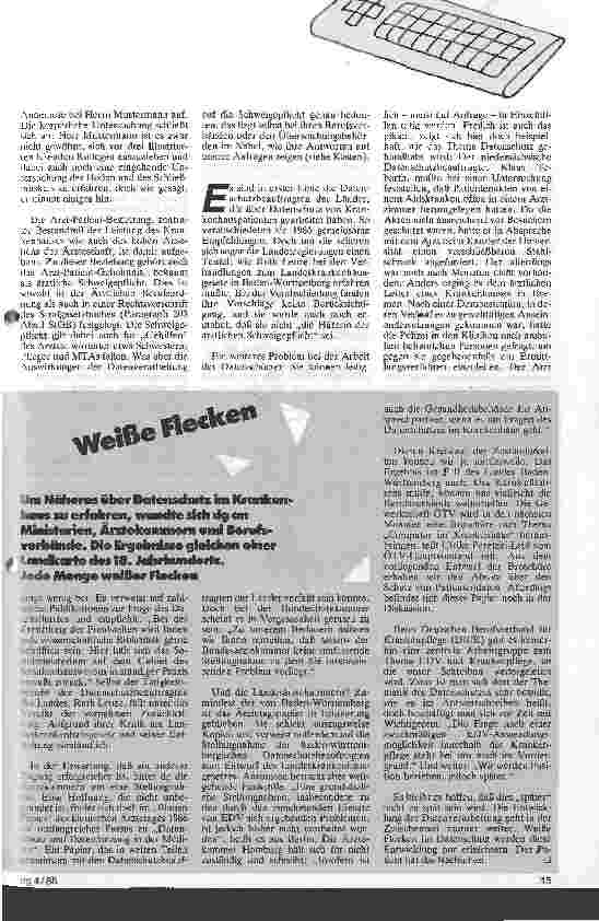 Vorschauseite 4: Schweigepflicht! Datenschutz im Krankenhaus