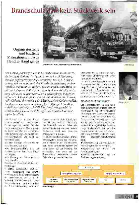Vorschauseite 1: Brandschutz darf kein Stückwerk sein Organisatorische und bauliche Maßnahmen müssen Hand in Hand gehen