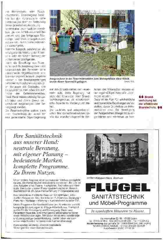 Vorschauseite 5: Brandschutz darf kein Stückwerk sein Organisatorische und bauliche Maßnahmen müssen Hand in Hand gehen