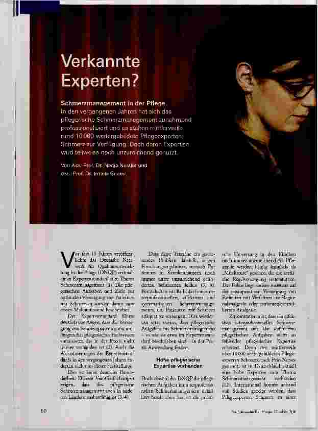 Vorschauseite 1: Verkannte Experten?