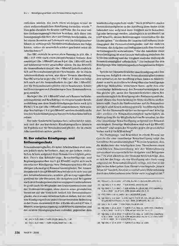 Vorschauseite 4: Kündigungsschutz von Personalratsmitgliedern