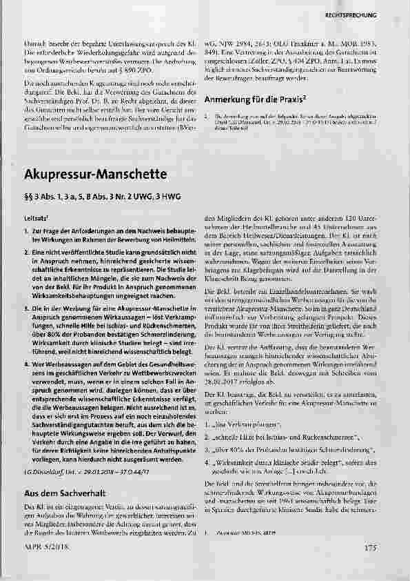Vorschauseite 1: Akupressur-Manschette