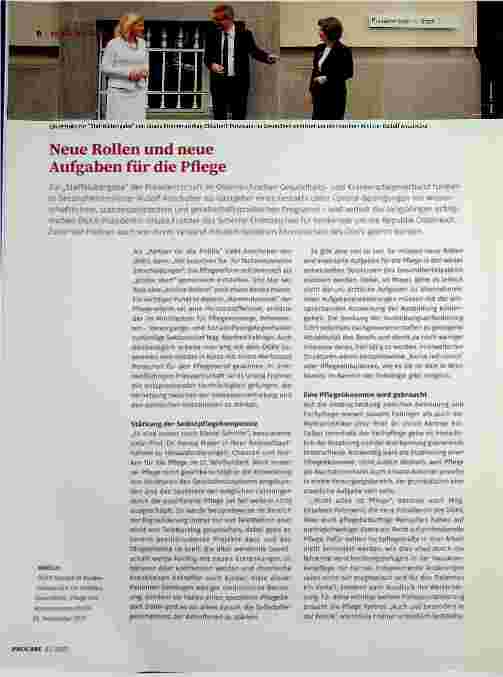 Vorschauseite 1: Neue Rollen und neue Aufgaben für die Pflege