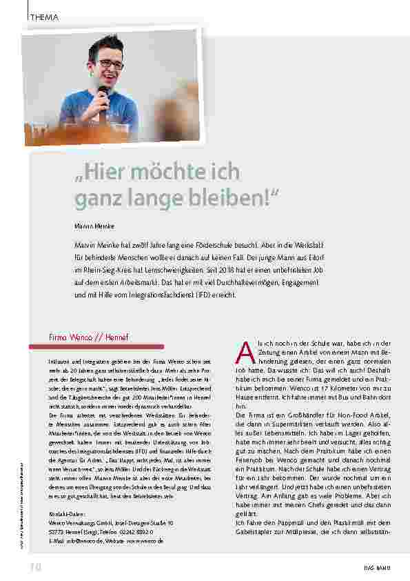 Vorschauseite 1: "Hier möchte ich ganz lange bleiben!"