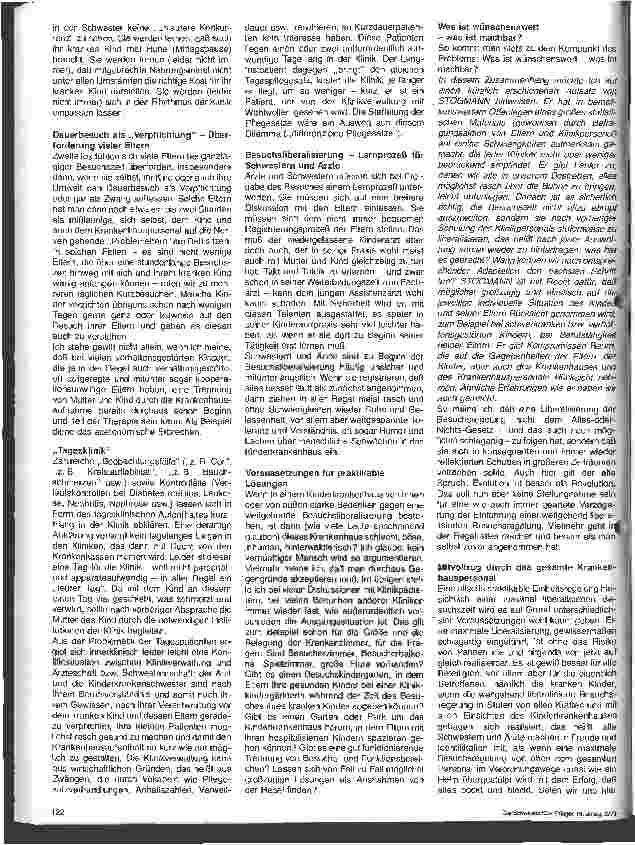 Vorschauseite 2: Zur Frage der Besuchsliberalisierung im Kinderkrankenhaus