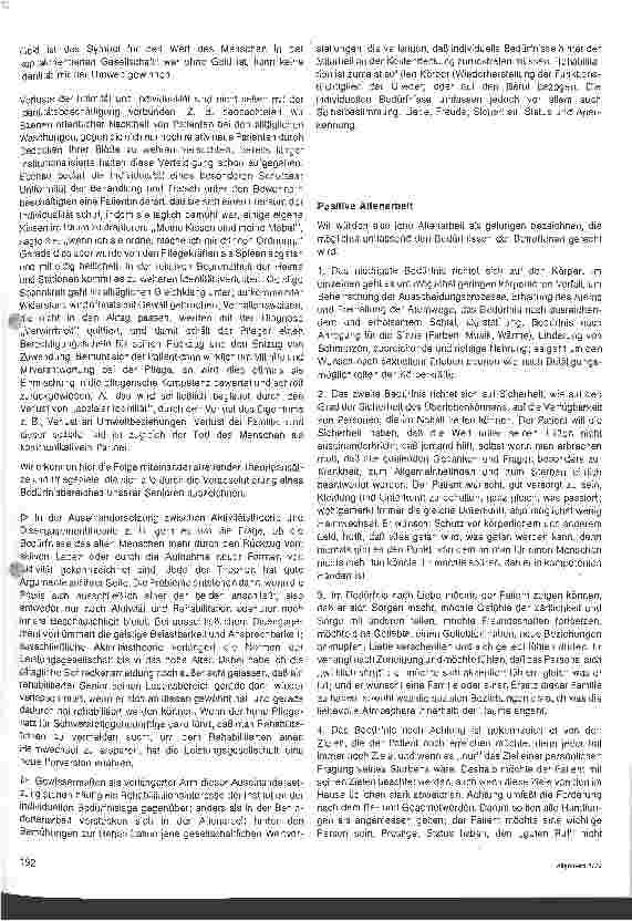 Vorschauseite 4: Die Bedürfnisse der Senioren im Heim