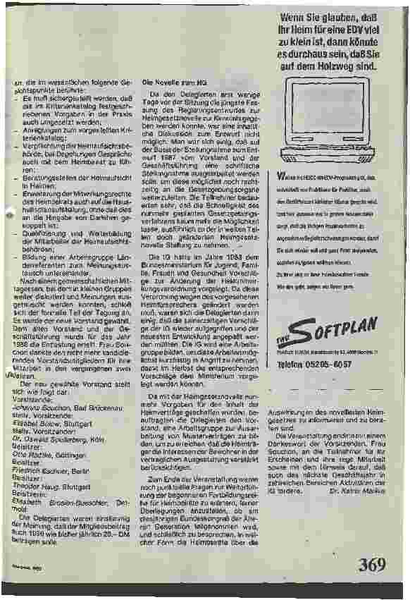 Vorschauseite 4: Die Heimbewohner artikulieren ihre Wünsche