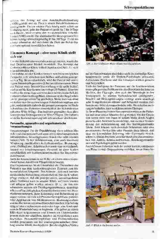 Vorschauseite 2: Rehabilitation nach Herzoperationen Konzepte - spezielle Probleme-Lösungen
