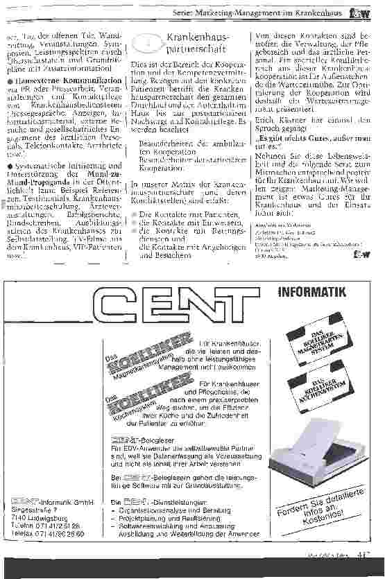 Vorschauseite 5: Marketing-Management im Krankenhaus Am Beginn einer neuen Krankenhaus-Ära