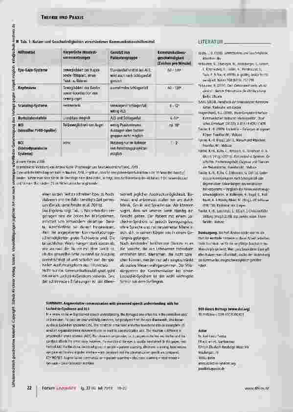 Vorschauseite 5: Unterstützte Kommunikation bei erhaltenem Sprachverständnis