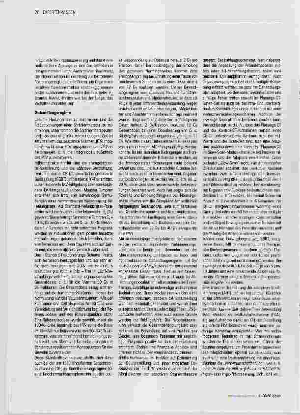 Vorschauseite 6: Zur Entwicklung in der Strahlen therapie und Medizinphysik