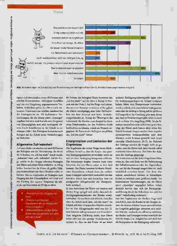 Vorschauseite 3: Macht das Gruppenkonzept „Ich bin stark! “ Kinder selbstbewusster?