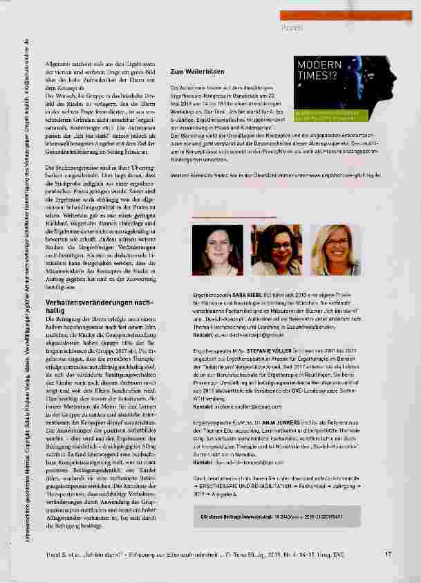 Vorschauseite 4: Macht das Gruppenkonzept „Ich bin stark! “ Kinder selbstbewusster?