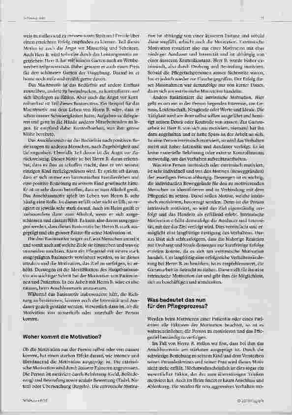 Vorschauseite 3: Motivation im Pflegealltag Wie kann Herr B. zur Reduktion seines Alkoholkonsums motiviert werden?