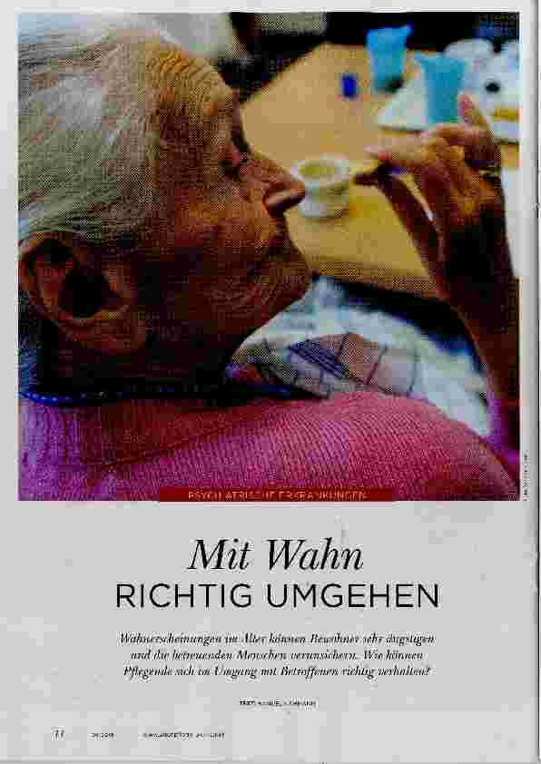 Vorschauseite 1: Mit Wahn RICHTIG UMGEHEN