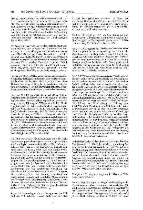 Vorschauseite 2: Gleichbehandlung; technische Intelligenz; Versorgungsbrechtigte; Versorgungssystem;Auslegung der Vorschriften; fiktive Zugehörigkeit;