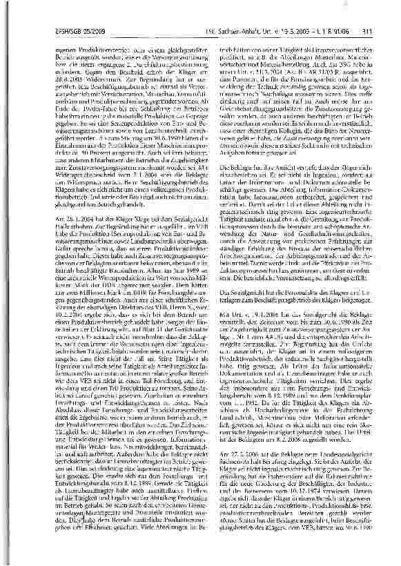 Vorschauseite 3: Gleichbehandlung; technische Intelligenz; Versorgungsbrechtigte; Versorgungssystem;Auslegung der Vorschriften; fiktive Zugehörigkeit;