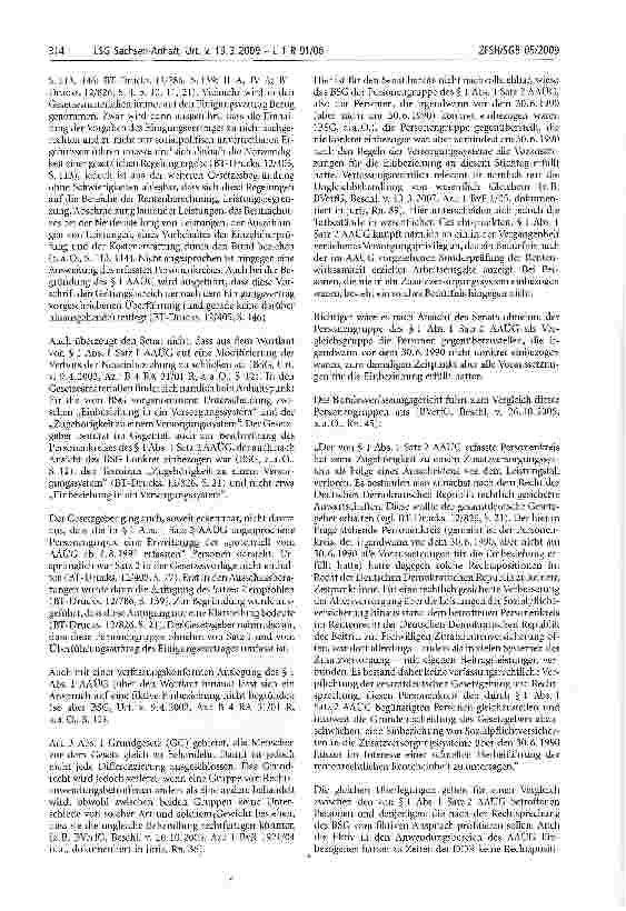 Vorschauseite 6: Gleichbehandlung; technische Intelligenz; Versorgungsbrechtigte; Versorgungssystem;Auslegung der Vorschriften; fiktive Zugehörigkeit;