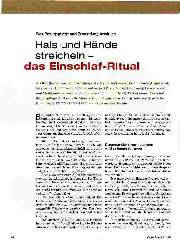 Vorschauseite 1: Hals und Hände streicheln -das Einschlaf-Ritual