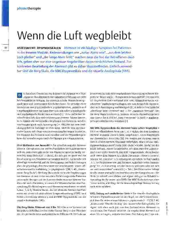 Vorschauseite 1: Wenn die Luft wegbleibt