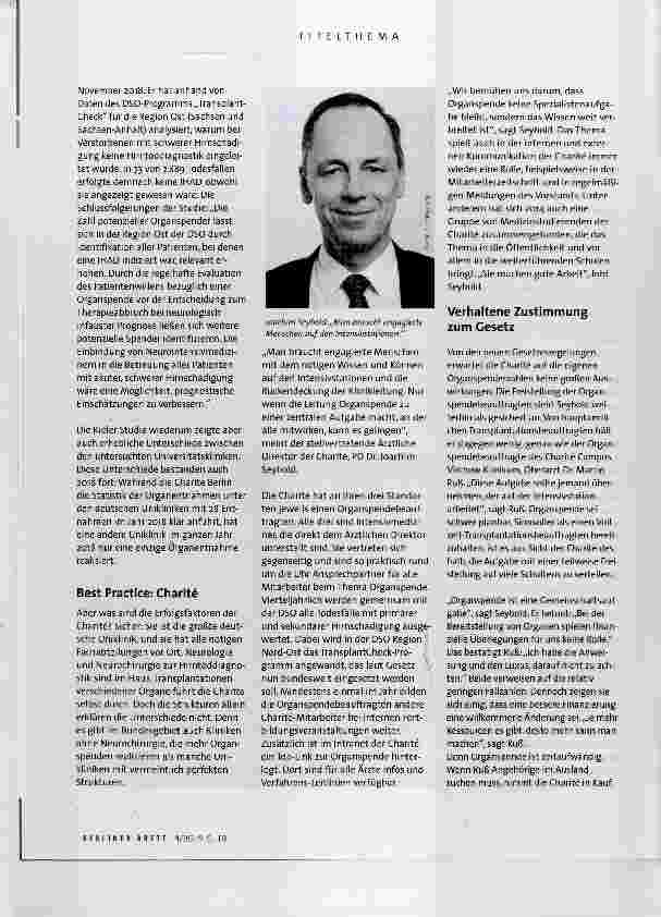 Vorschauseite 5: Organspende am Wendepunkt