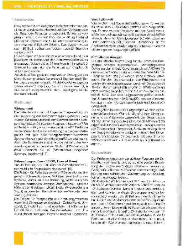 Vorschauseite 3: Nicht-mvasive postoperative Schmerztherapie