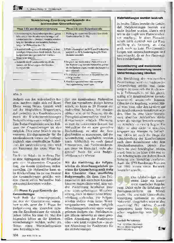 Vorschauseite 4: Leistungserbringer im Globalkorsett