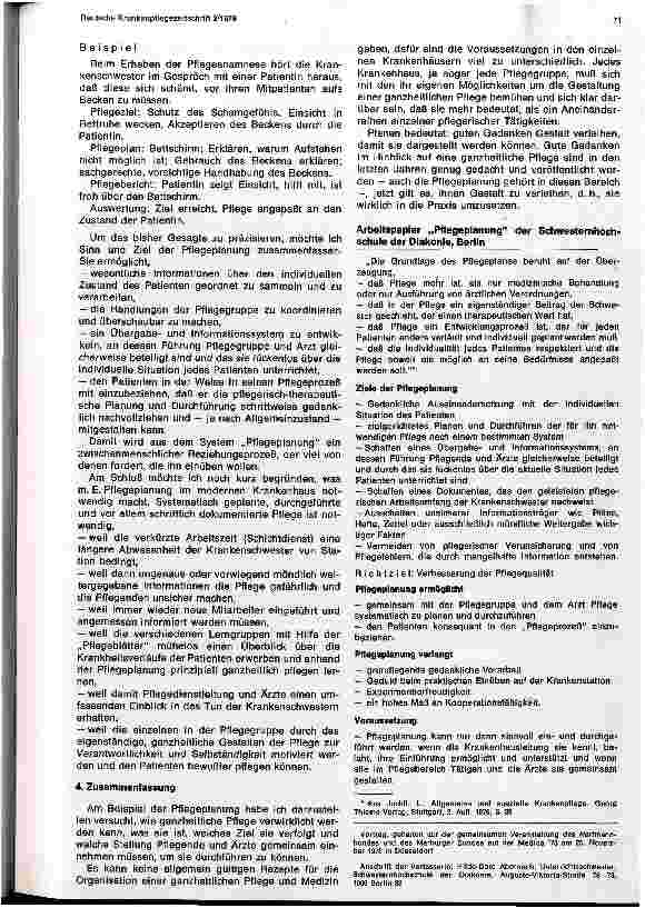 Vorschauseite 4: Organisation einer ganzheitlichen Pflege