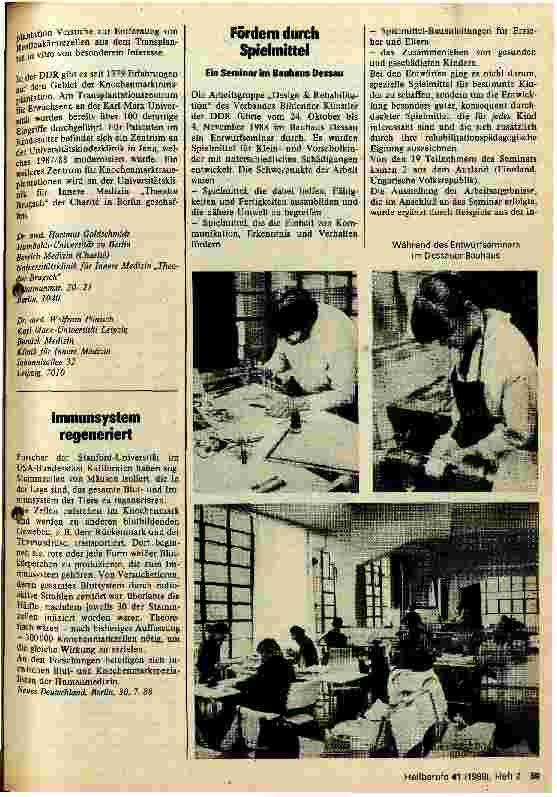 Vorschauseite 3: Knochenmarktransplantation