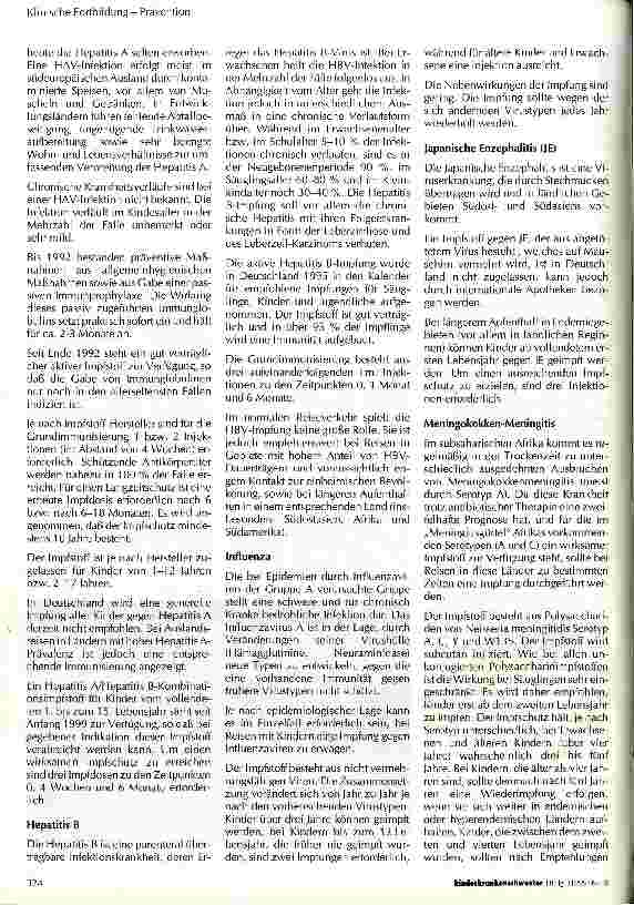 Vorschauseite 3: Reiseimpfungen bei Kindern