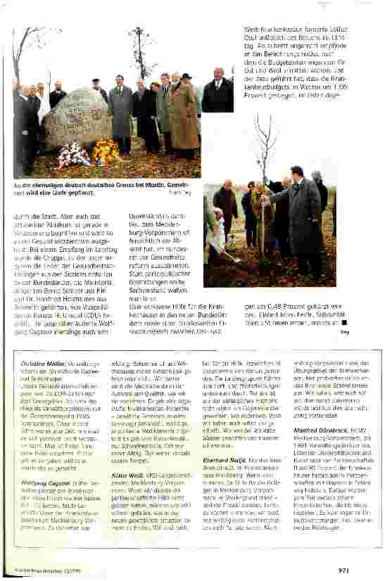 Vorschauseite 2: Wenn wir erst mal Eure Sorgen haben. . 10 Jahre Mauerfall - zehnjähriges Jubiläum einer Partnerschaft