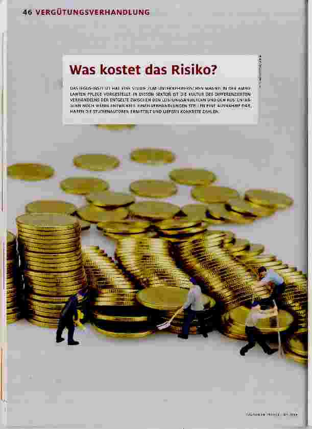 Vorschauseite 1: Was kostet das Risiko?