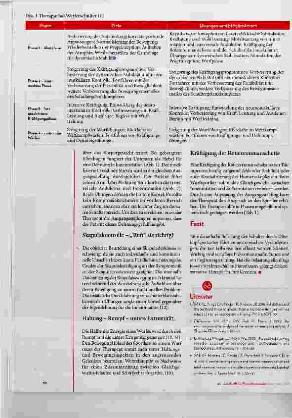 Vorschauseite 3: Überkopfsportarten und ihre Wirkung auf das Schultergelenk