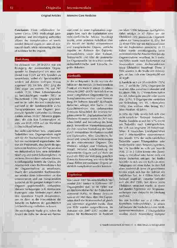 Vorschauseite 2: Von den Toten für die Lebenden