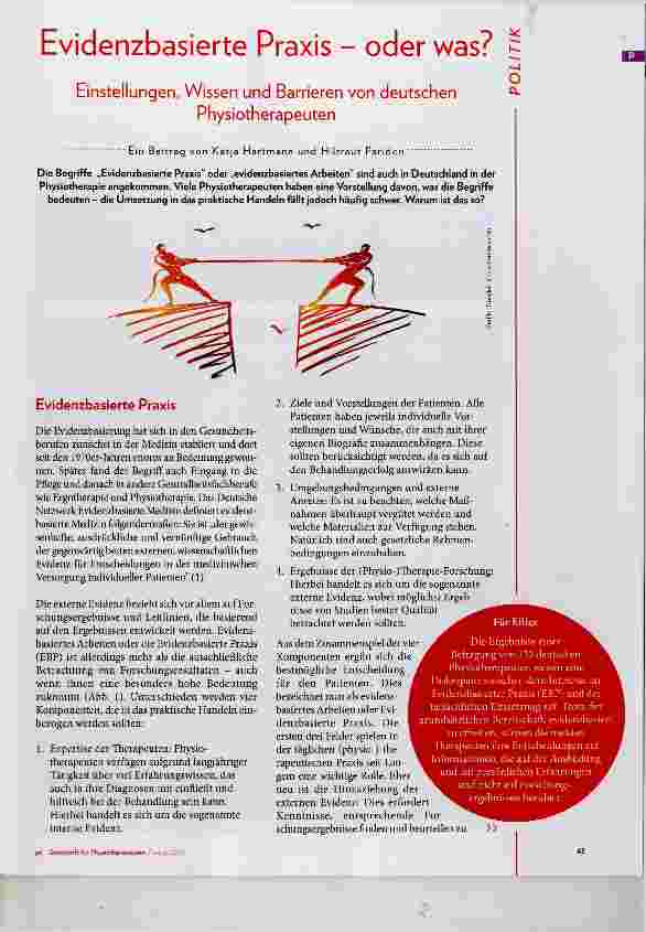 Vorschauseite 1: Evidenzbasierte Praxis oder was?