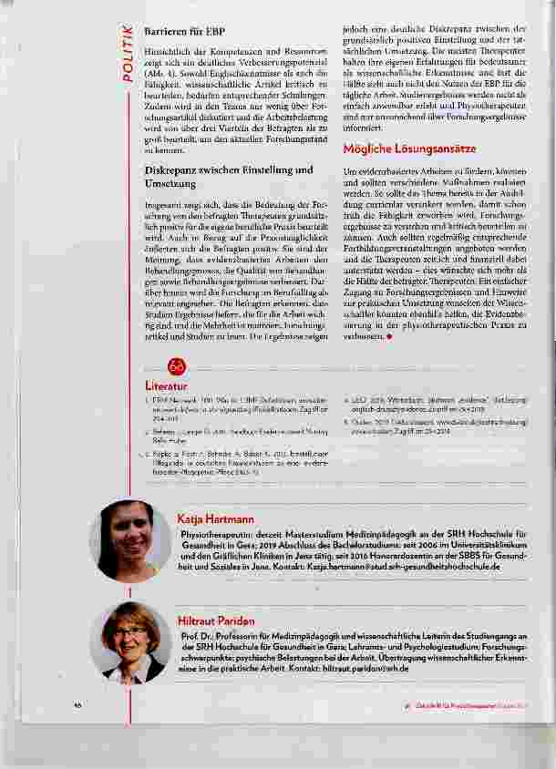 Vorschauseite 4: Evidenzbasierte Praxis oder was?