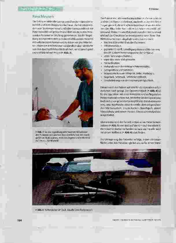 Vorschauseite 3: Einschleusen des Patienten