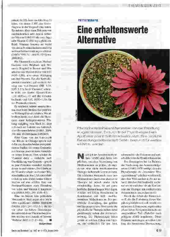 Vorschauseite 1: Eine erhaltenswerte Alternative