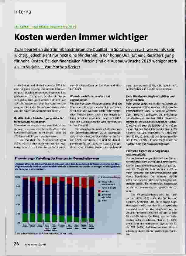 Vorschauseite 1: Kosten werden immer wichtiger