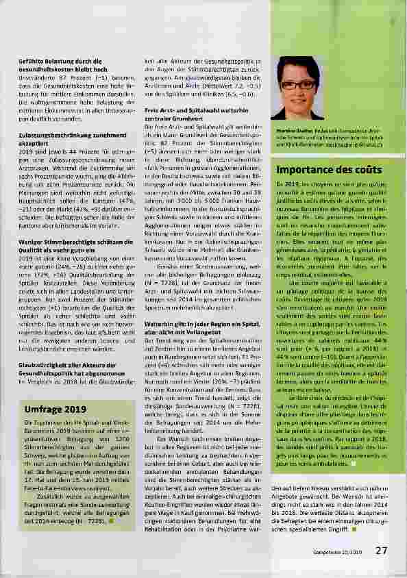 Vorschauseite 2: Kosten werden immer wichtiger