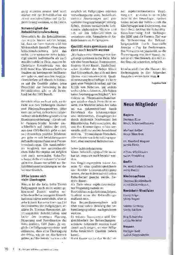 Vorschauseite 2: Viel Bewegung in der Rehabilitation