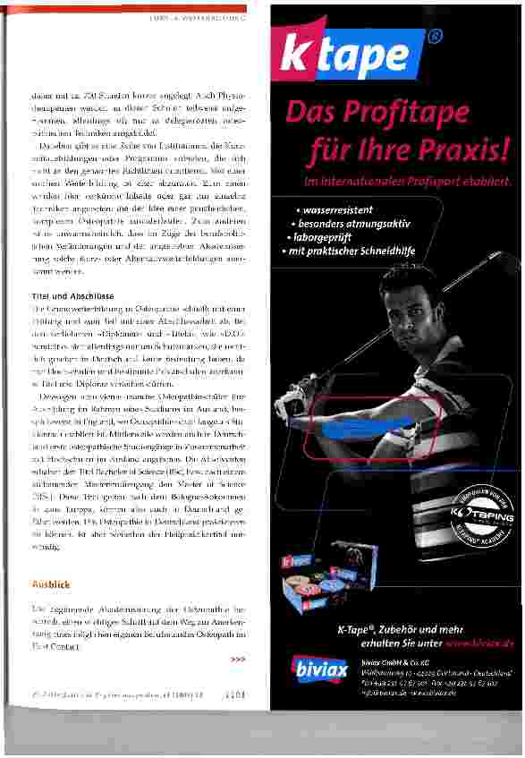 Vorschauseite 3: Osteopathie für Physiotherapeuten