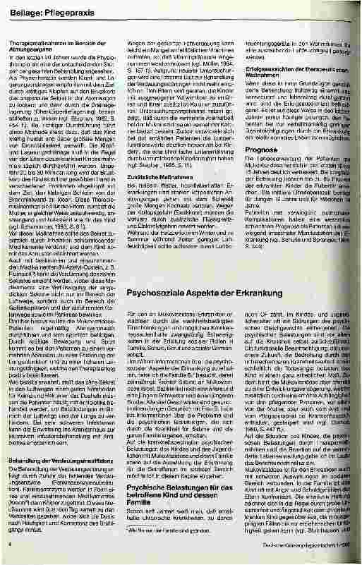 Vorschauseite 3: Mukoviszidose Die psychosozialen Aspekte einer Erbkrankheit