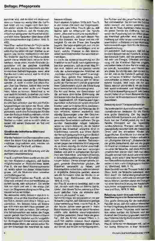 Vorschauseite 5: Mukoviszidose Die psychosozialen Aspekte einer Erbkrankheit